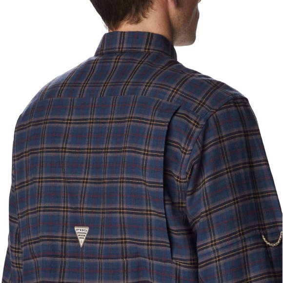 NWT Columbia Men's Sharptail Flannel in Zinc Fieldwork Ombre, X-Large - Picture 8 of 8